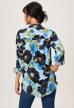 Online Miss Etam Tuniek print Multi delphi blue
