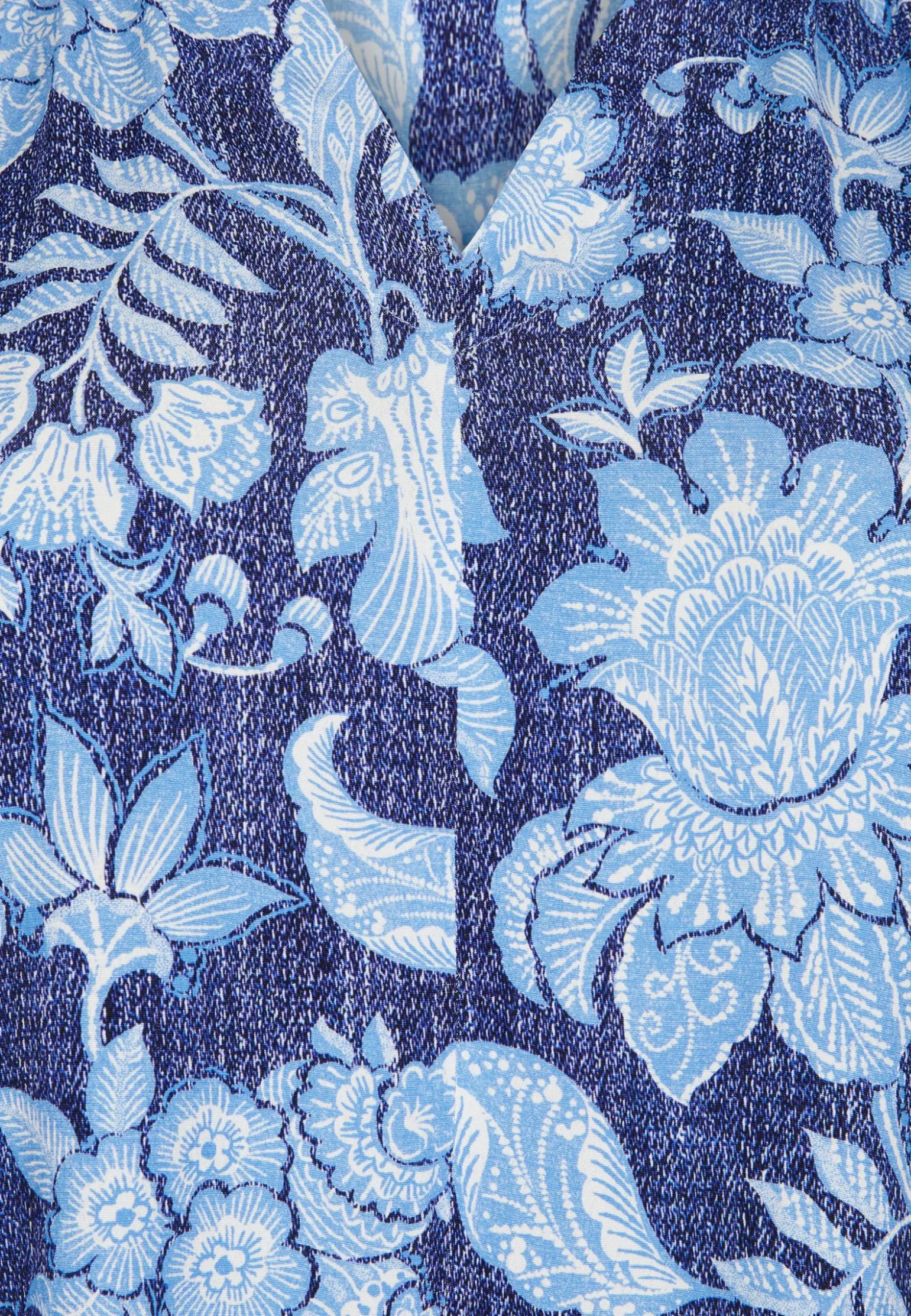 Outlet Miss Etam Tuniek print blauw Multi denim blue
