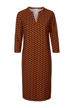Miss Etam Tuniek travel print oranje Multi mocca