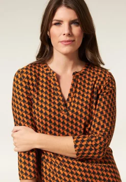 Clearance Miss Etam Tuniek travel print oranje Multi mocca