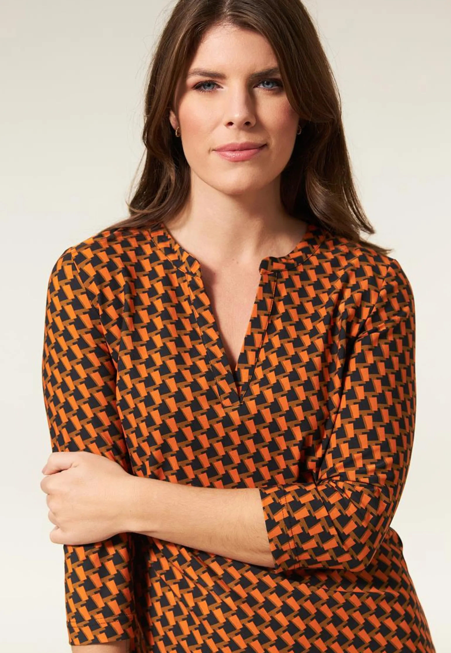 Clearance Miss Etam Tuniek travel print oranje Multi mocca