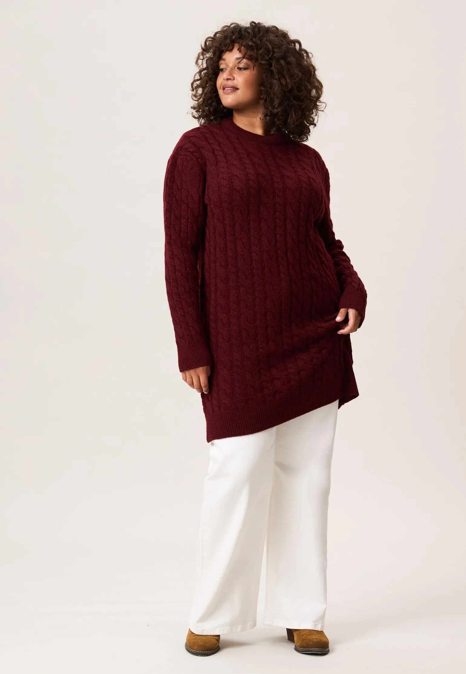 Sale Miss Etam Tuniekjurk brei rood Dark red