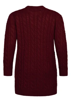 Sale Miss Etam Tuniekjurk brei rood Dark red