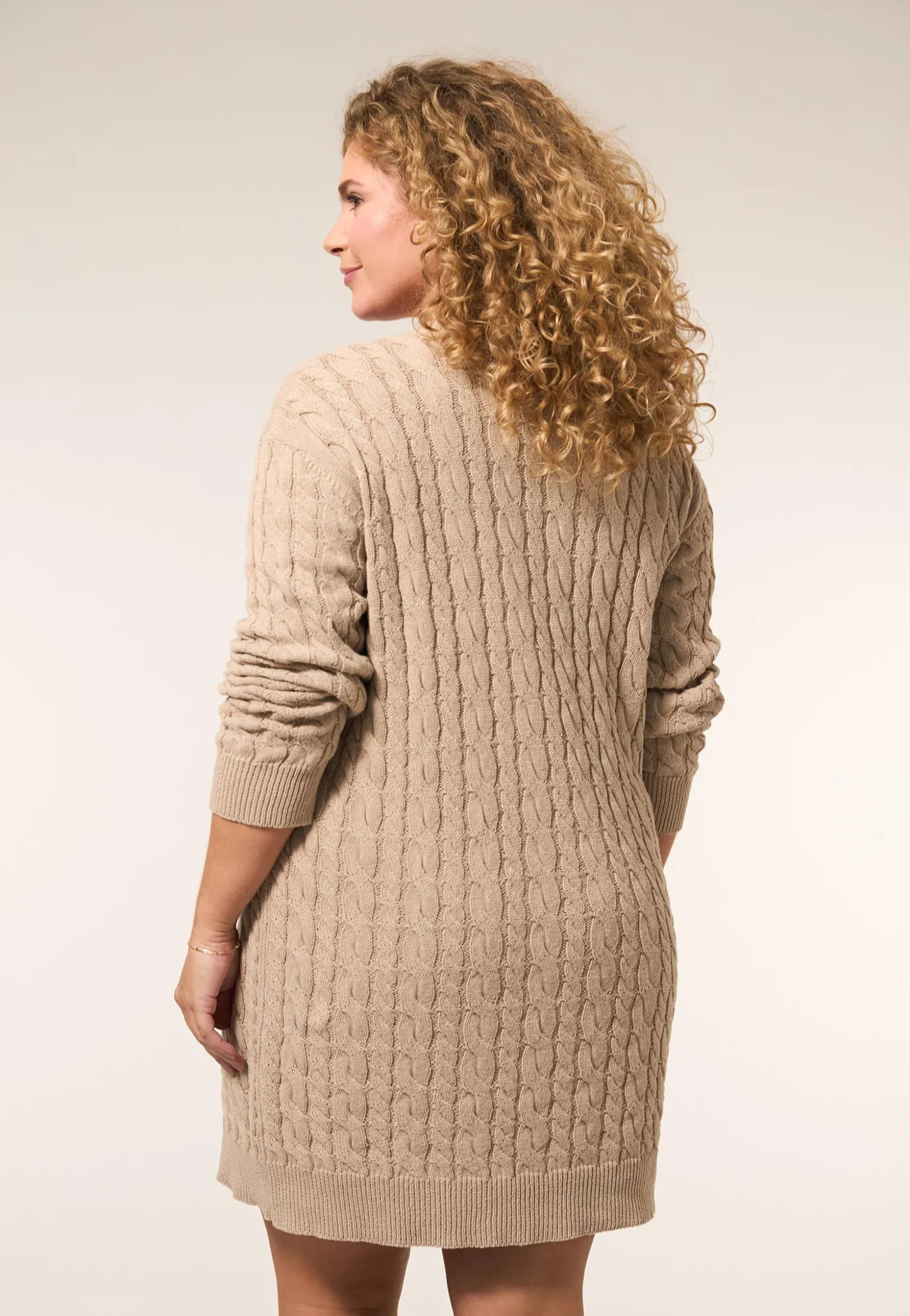 Outlet Miss Etam Tuniekjurk brei zand Light sand