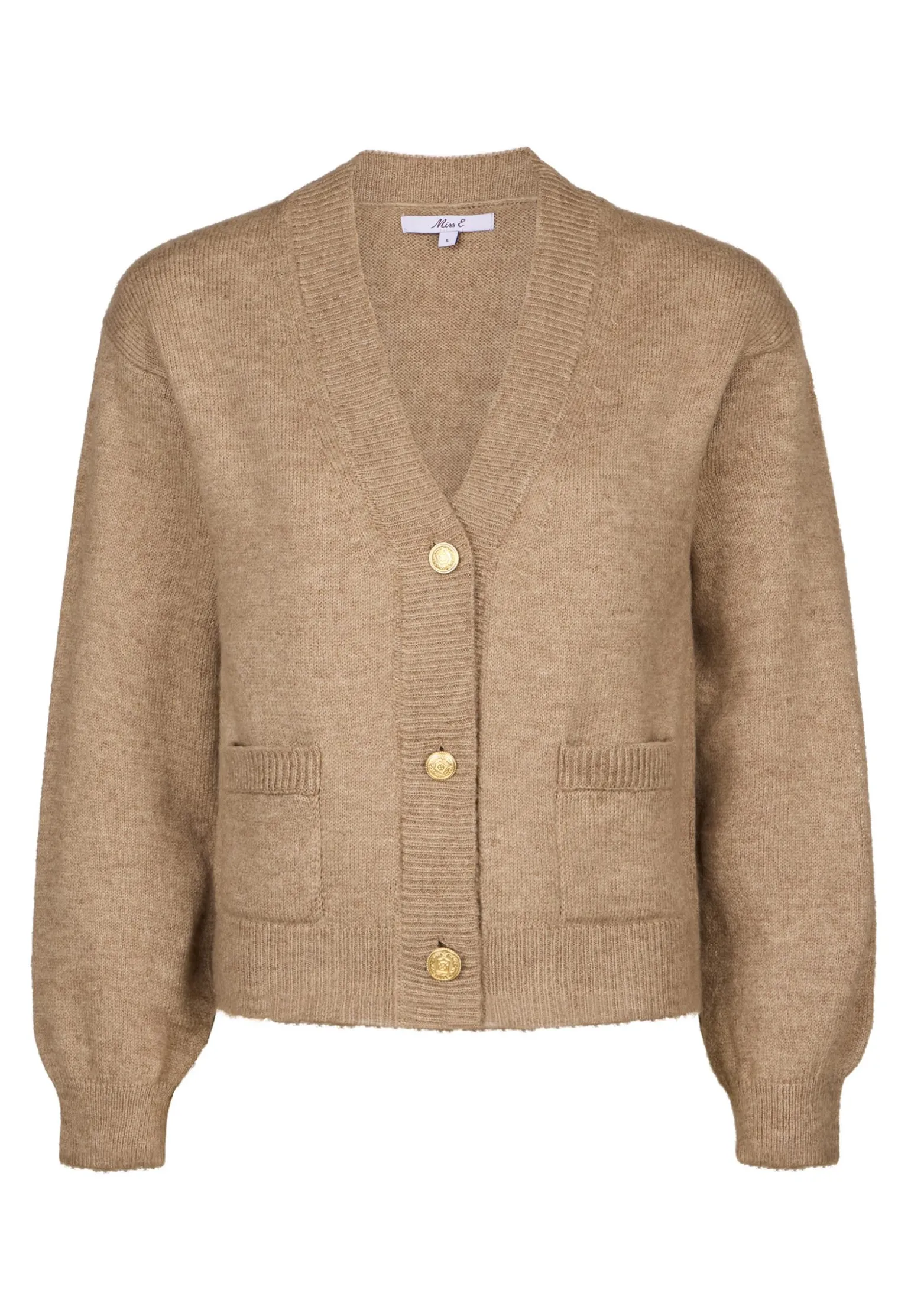 New Miss Etam Vest bruin Dark neutral melange