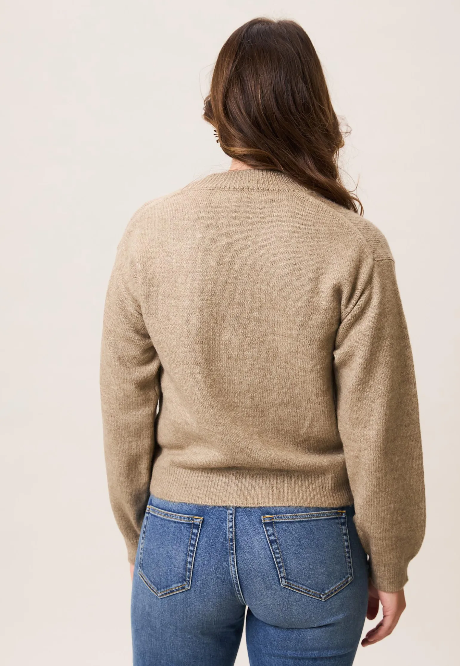 New Miss Etam Vest bruin Dark neutral melange