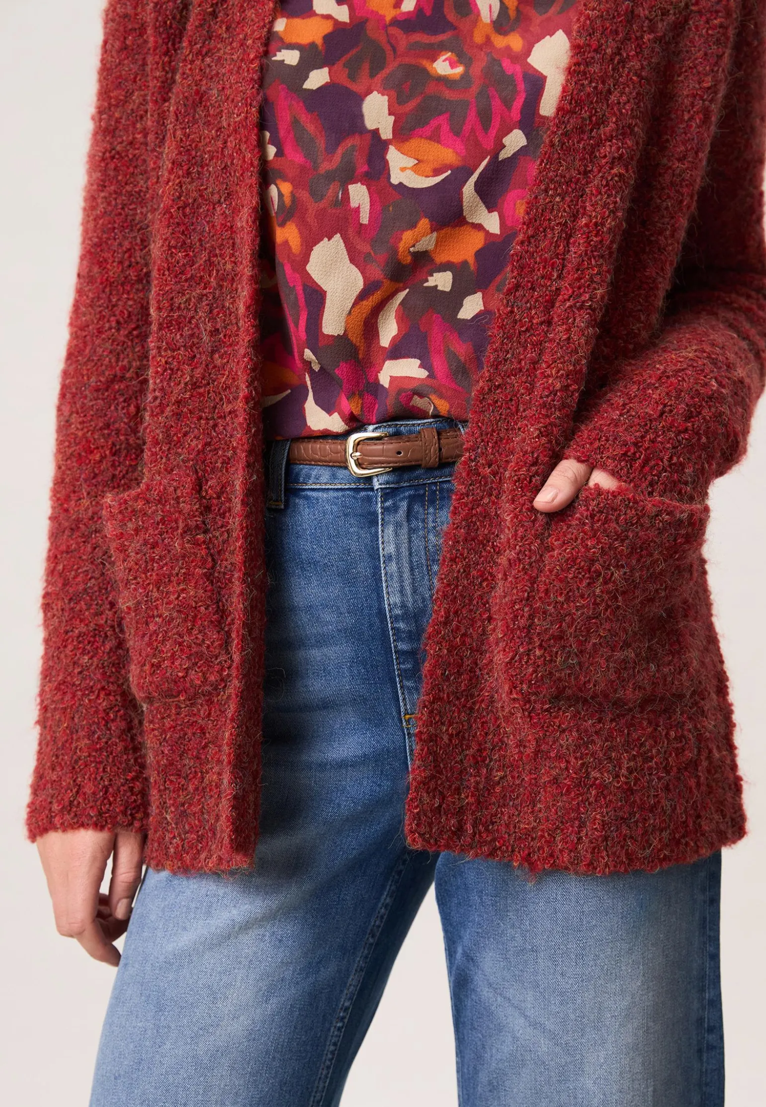 Hot Miss Etam Vest donker rood Dark red