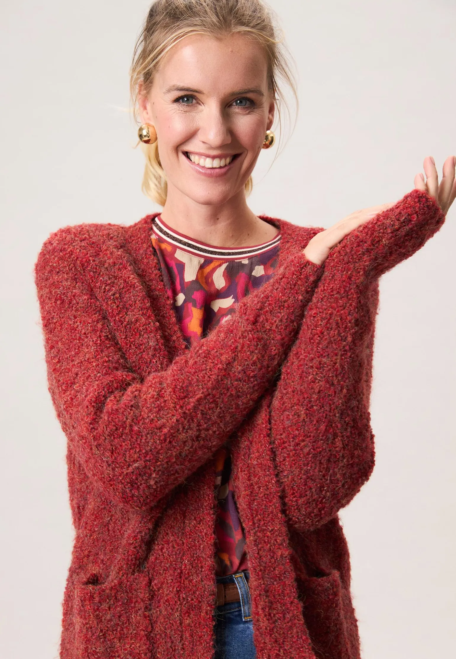 Hot Miss Etam Vest donker rood Dark red