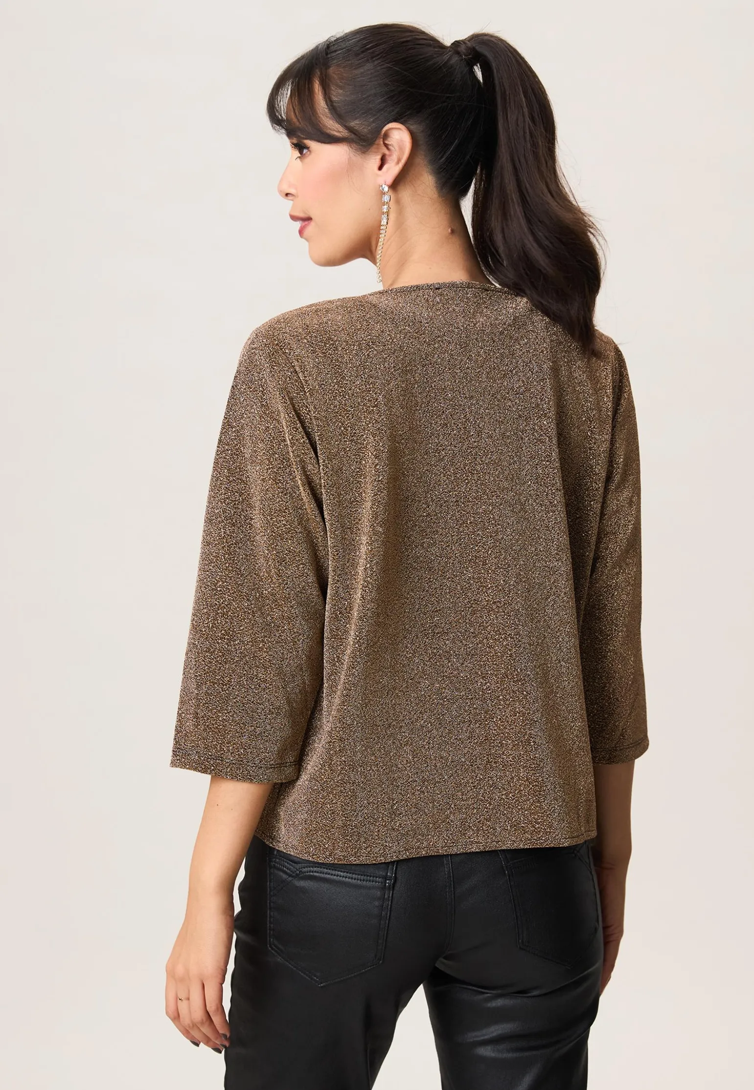Miss Etam Vest glitter goud Multi gold