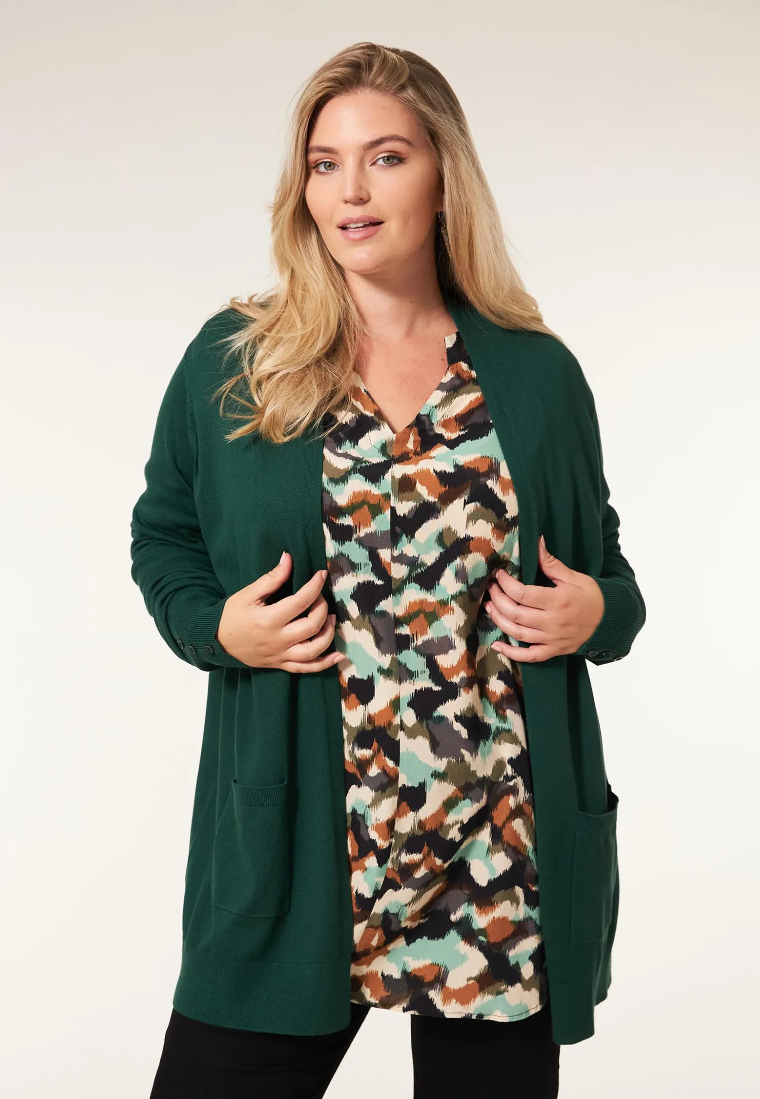 Hot Miss Etam Vest groen Pinegreen