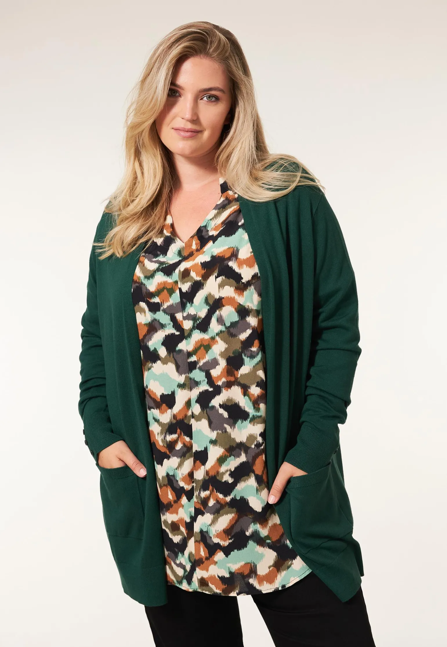 Hot Miss Etam Vest groen Pinegreen