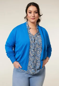 Outlet Miss Etam Vest kort blauw Blue