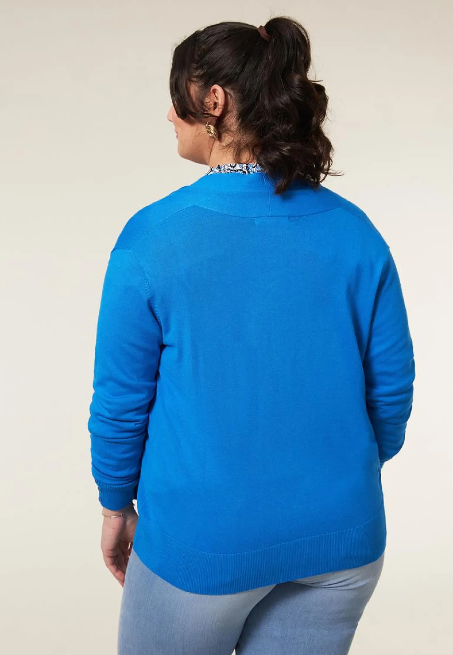 Outlet Miss Etam Vest kort blauw Blue