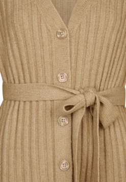 Online Miss Etam Vest lang ceintuur zand Sand melange
