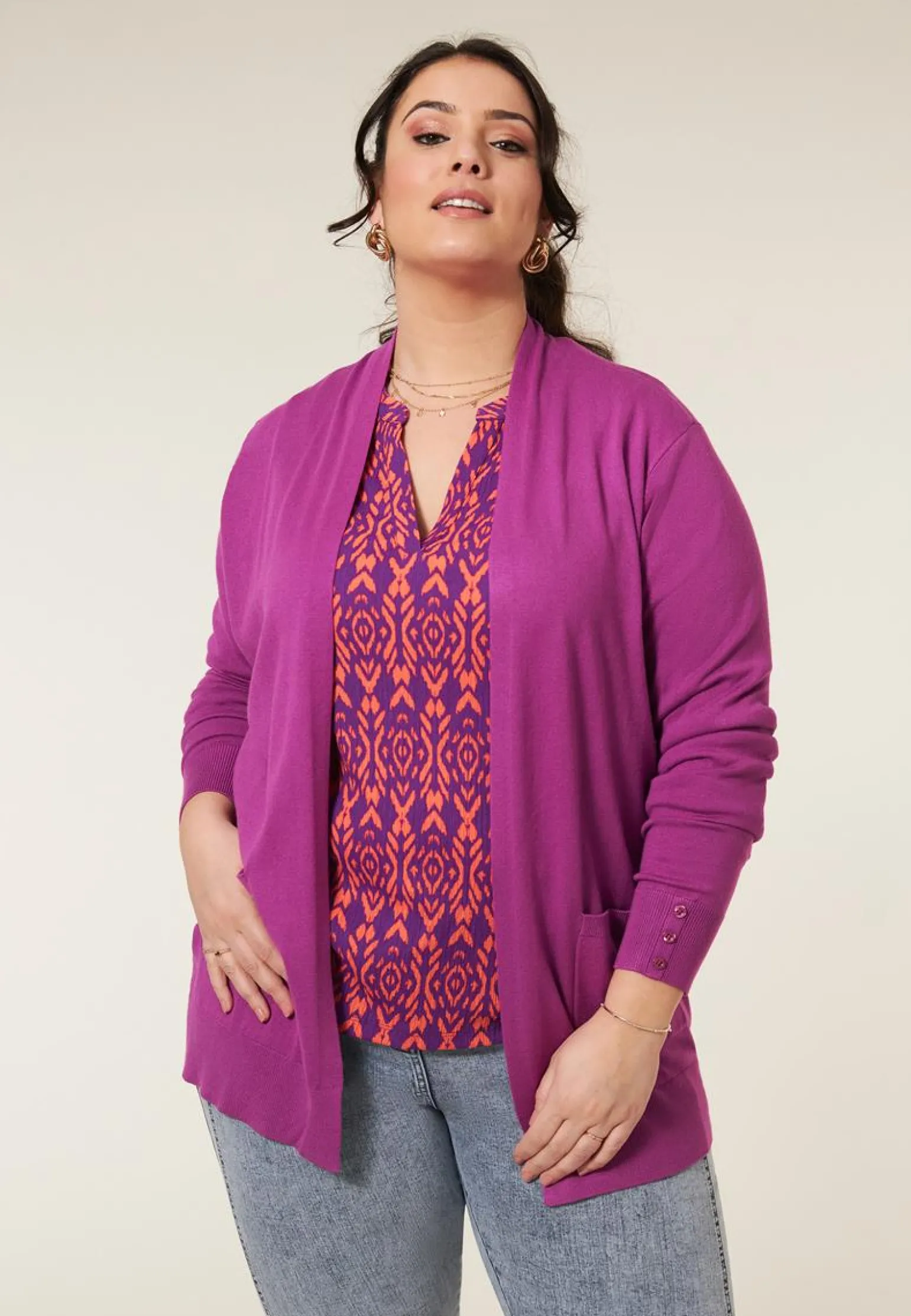 Miss Etam Vest paars Orchid