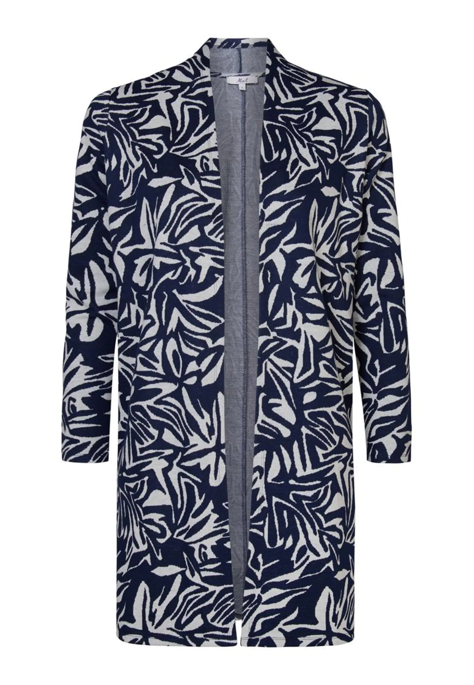 Outlet Miss Etam Vest print blauw Multi donker blue