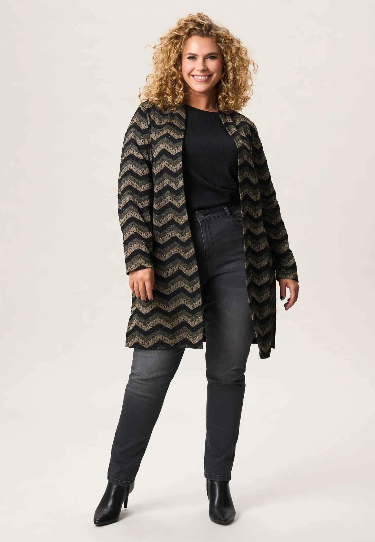 Outlet Miss Etam Vest print goud Multi gold
