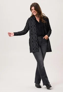 Outlet Miss Etam Vest print zwart Multi zwart