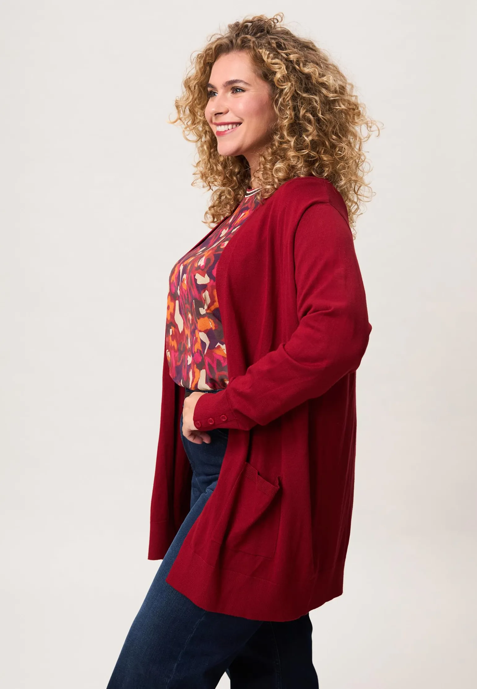 Online Miss Etam Vest rood Dark red