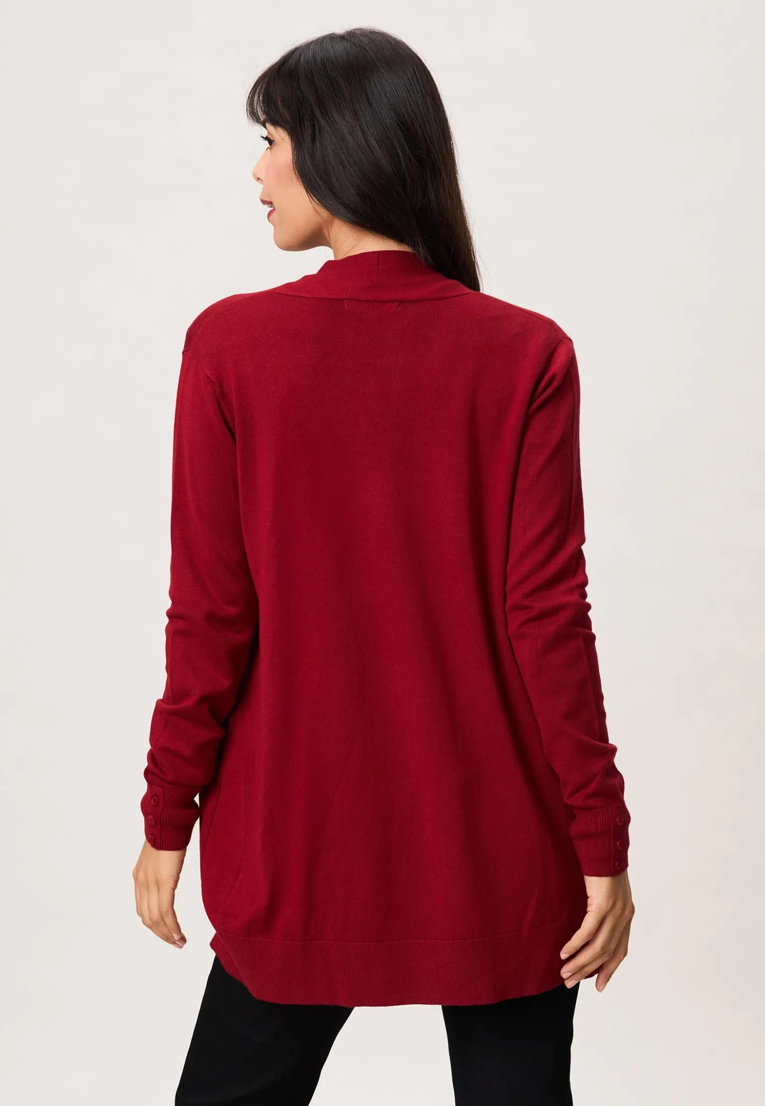 New Miss Etam Vest rood Dark red