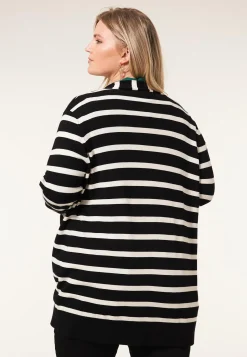 Miss Etam Vest strepen zwart Multi zwart