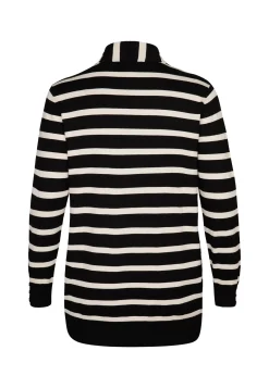 Miss Etam Vest strepen zwart Multi zwart